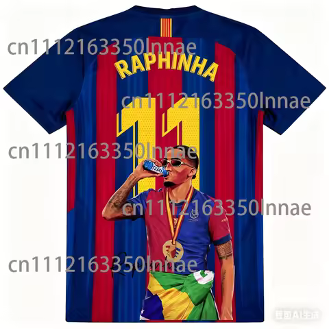 The Latest Men's Commemorative 3D Printed Football Short-sleeved T-shirt for 2026, A Fan Jersey Styl