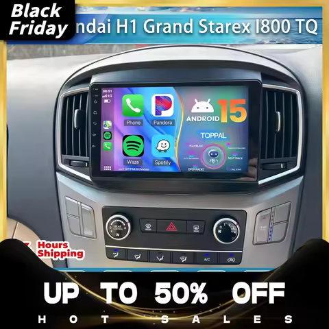 Android 15 Car Radio For Hyundai H1 Grand Starex I800 TQ 2007 2008-2015 Navigation Wireless 9/10 Inc