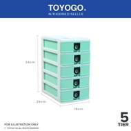 Toyogo 301-5 A5 Stationery Drawer (5 Tier)