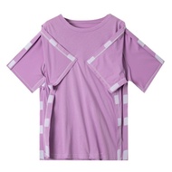 夏季病人护理服易穿脱病号服短袖纯棉中老年医护服装骨折衣服批发Summer patient care clothing is easy to put on and take off, patient I