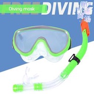 專業大框一體式潛水鏡面罩防水半乾式呼吸管浮淺裝備浮潛二寶套裝