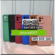 Softcase Silicone pro Camera SAMSUNG A03/A03S/A03 CORE Silicone Macaron pro Camera