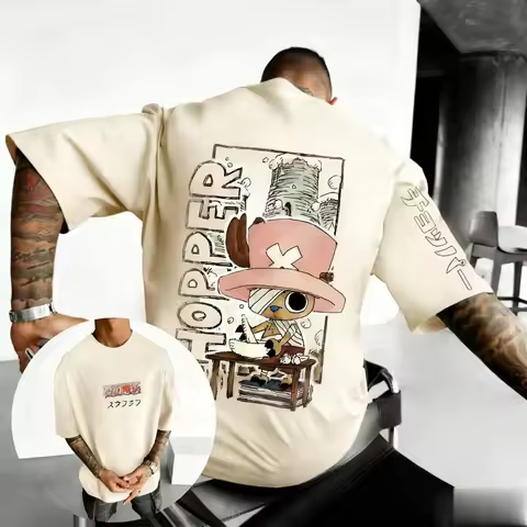 One Piece Chopper Fans Rejoice in This Adorable 3D Print T-shirt with A Relaxed, Oversized, Sporty S