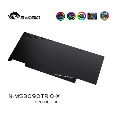 Bykski N-MS3090TRIO-X GPU Water Block Use for MSI RTX 3080 3080TI 3090 TRIO GAMING X OC/Suprim X GPU