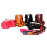 new Protective PU Leather Hard Camera Case Bag Cover For FujiFilm X-M1 XM1 X-A1 XA1 XA2 16-50mm Lens Free shipping