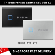 Samsung T7 External Portable SSD Touch USB 3.2 Size Capacity: 500GB | 1TB | 2TB