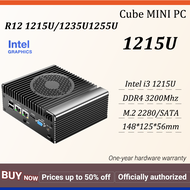 MINI PC R12 Intel i3 1215U/i5-1235U/i7-1255U DDR4 3200MHz M.2 2280/SATA HDMI VGA 2*COM RS232 1 Year 