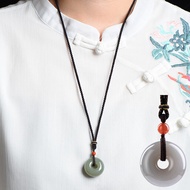 Taiwan Taiwan Ready Stock Jade Necklace Safe Necklace Pendant Necklace Boy Necklace Women Necklace S