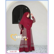 Original syar'i gamis by berkah 165 product code BR ity crepe