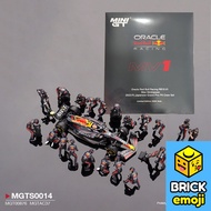 Mini GT MGTS0014 Oracle Red Bull Racing RB19 #1 Max Verstappen 2023 F1 Japanese Grand Prix Pit Crew 