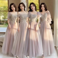 Pink Slimming Bridesmaid Dress - Long Evening Gown