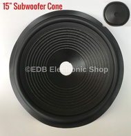 Speaker Cone 15" Hard Paper Cone,  Rubberized Edge for Subwoofer / Woofer Speaker / 15 inch Speaker 