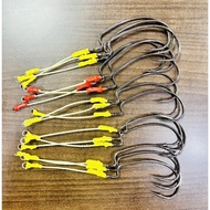 Kevlar worm hook assist wire hook hand make 18cm 150lb