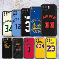 Protective TPU Case OPPO A57 A57S A57E A77 A77S A74 A76 A78 A58 A93 A91 F15 A54 Y239 NBA jersey Soft
