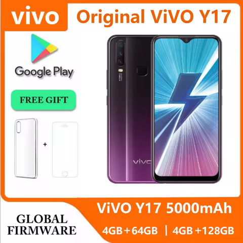 Original VIVO Y17 4GB 128GB 5000mAh Dual-Engine Fast Charging 20MP Four cameras 6.35-inch 720 × 1544
