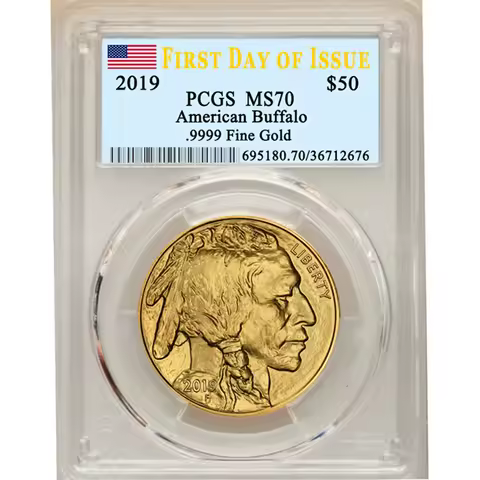 2019 United States Gold Buffalo $50 Dollar Rating Coins Sealed in Box Collectibles Graded Coins Hold