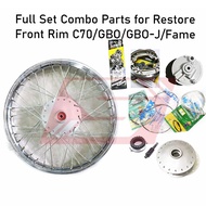Full Set Combo Parts for Restore Front Rim C70/GBO/GBO-J/Fame