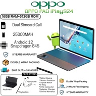 OPPO Tablet PC OPPO แท็บเล็ต 11.5 Inch Android 9.1 16GB RAM 512GB ROM สองซิม 4G LTE รองรับซิมการ์ดทุ