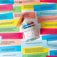 [NobleBeautiful] Bible Verse Jar Spanish Scripture Prayer Hope Bible Verse Jar Decoration Positive T