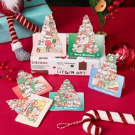 Cute Cartoon Christmas Gift Mini XMAS Card