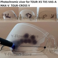 Photochromic Visor Shield สำหรับ ARAI TOUR-X5 TOUR X5 TX5 VAS-A XD-5 MAX V TOUR-CROSS V TOUR CROSS 5