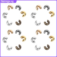 300 Pcs Semi-circular Jewelry Clip Crimp Cover Beads Beading Supplies C-shaped Covers  kevvga