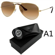 100%original 2019 New Ray_ Ban Ray_ Ban Original Unisex Aviator Sunglasses Dark Brown 100% glass HLB