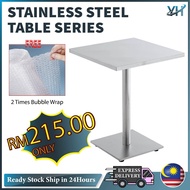 Meja Stainless Steel Working Table (Square) Meja Dapur / Dining Table Set Meja Makan Stainless Steel