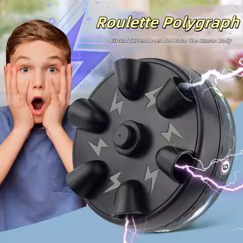 Funny Electric Shock Polygraph Tricky Lie Detector Test Amazing Shocking Roulette 6 Fingers Party Ga
