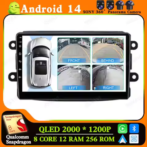 Android 14 Car Radio For Renault Dacia Duster Captur Symbol Logan Dokker Sandero Lodgy Stereo Naviga