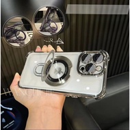 四角加厚支架磁吸殼 氣囊防摔保護殼 適用於蘋果 iPhone 15 手機殼12 13 14 pro max