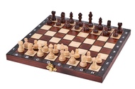 1chess Chess Solid Wood Polish Import Medium Folding Chessboard 1chess High Quality Chess Set School Series