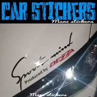 SPORTMIND PERODUA BEZZA / CAR STICKER SPORT MIND PERODUA BEZZA