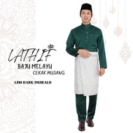 BAJU MELAYU LATHIF | BAJU MELAYU 2022 | BAJU MELAYU MURAH | CEKAK MUSANG | DARK EMERALD | FIT | HIJA