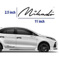 High quality sticker MIKADO signature car sticker