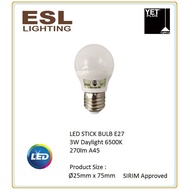 LED BULB SIRIM E27 YET 3W Daylight