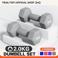 TrailTop Dumbell 2kg Pair of Barbell Dumbell Set Home Workout Equipment