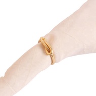Set of 12 Napkin Rings Gold Napkin Holder Rings Christmas Napkin Rings for Table Decor