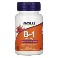 NOW Foods, B-1, 100 mg, 100 Tablets