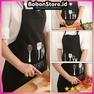 Chef's kitchen apron, cooking apron, anti-dirt clothes protector, chef's apron, kitchen apron, motif