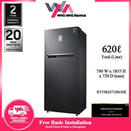 Samsung 620L Refrigerator 2 Door/Peti Ais 2 Pintu Inverter (RT53K6271BS) Peti Sejuk/Fridge/冰箱  RT53K6271BS/ME