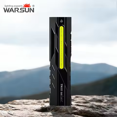 Warsun T9PRO 3.0 LED Keychain Flashlight 1500Lm Portable Mini Torch Light Pocket Lantern with Magnet