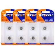 PKCELL LR41 Batteries AG3 Battery 384 392 L736 LR736 Alkailine Button Cell Battery for Thermometer 8