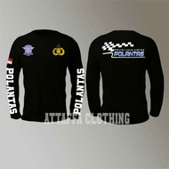 HITAM Intansi POLICE LALU LINTAS / POLANTAS LONG SLEEVED T-SHIRT BLACK