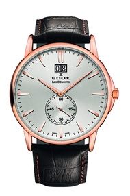 Edox Les Bemont Small seconds white/rosegold/brown ED64012-37R-AIR