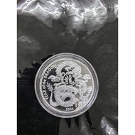 Asahi dragon 1oz silver BU round 2024