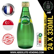 PERRIER Original  Sparkling Mineral Water 330ML X 24 (GLASS) - FREE DELIVERY WITHIN 3 WORKING DAYS!