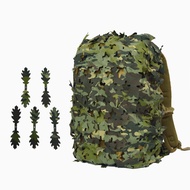 3D Camo Net Backpack Cover 60L 80L Laser Cut Camouflage Hunting Backpack Cover Paintball Paratroope