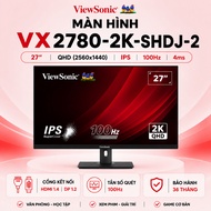 ViewSonic VX2780 SHDJ-2 Monitor (27INCH/QHD/IPS/100HZ/4MS/250NITS/HDMI+DP+AUDIO) - Genuine Product