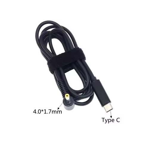 USB C Laptop Charging Cable Cord Dc Power Adapter Connector for Lenovo USB Type C to DC 4.0 x 1.7mm 